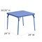 Emma and Oliver Kids 3 Piece Folding Table and Chair Set - Kids Activity Table Set
